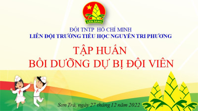 Liên đội trường Tiểu học Nguyễn Tri Phương triển khai buổi tập huấn " Lớp Bồi dưỡng dự bị Đội viên " chuẩn bị cho Lễ kết nạp Đội viên mới năm học 2022- 2023.