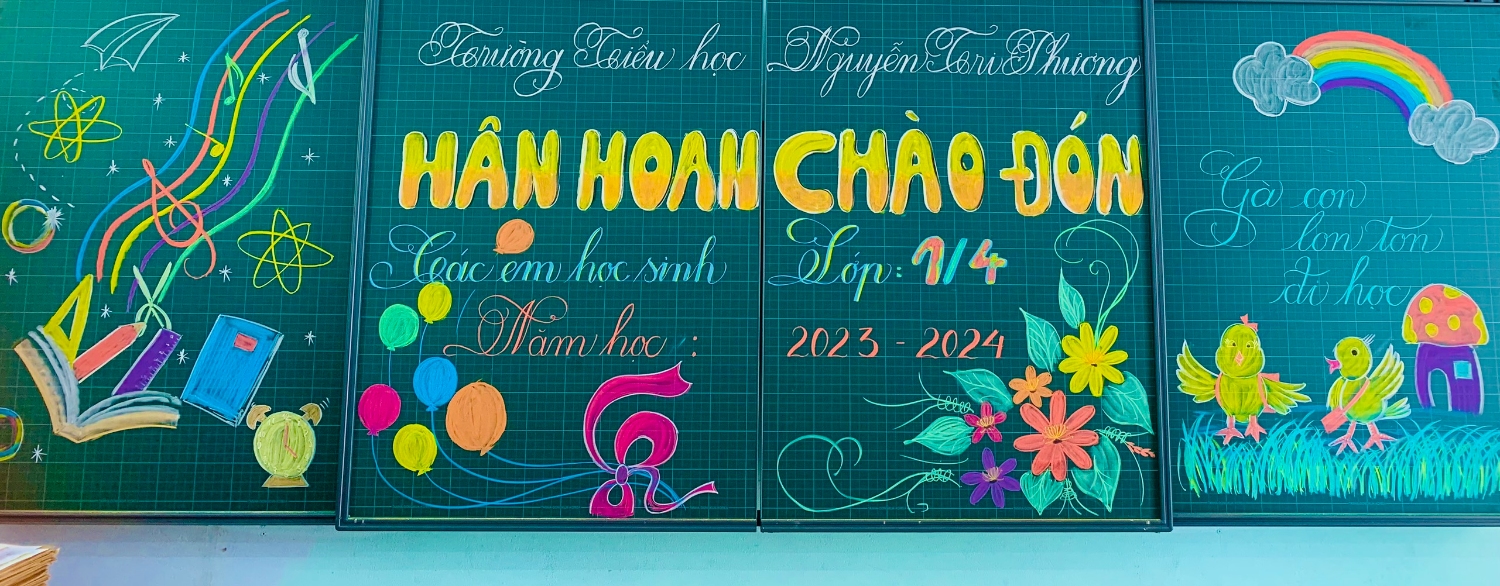 Buổi đầu đến lớp của học sinh lớp Một năm học 2023-2024