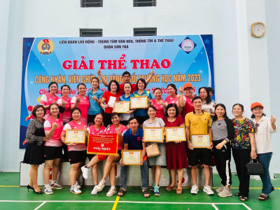 Công đoàn Trường TH Nguyễn Tri Phương tham gia giải Thể thao CNVCLĐ Khối trường học quận Sơn Trà năm 2023